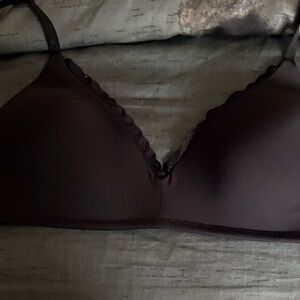 Aerie Black Lace Detail Bra